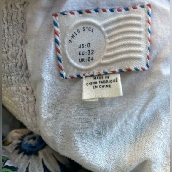 Anthropologie Dress Sonaya Daisys Floral Halter Maxi Linen Size 0 - Picture 12 of 13